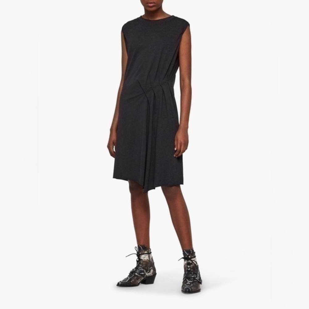 All Saints Duma Asymmetric Pleated Tank Dress ✨